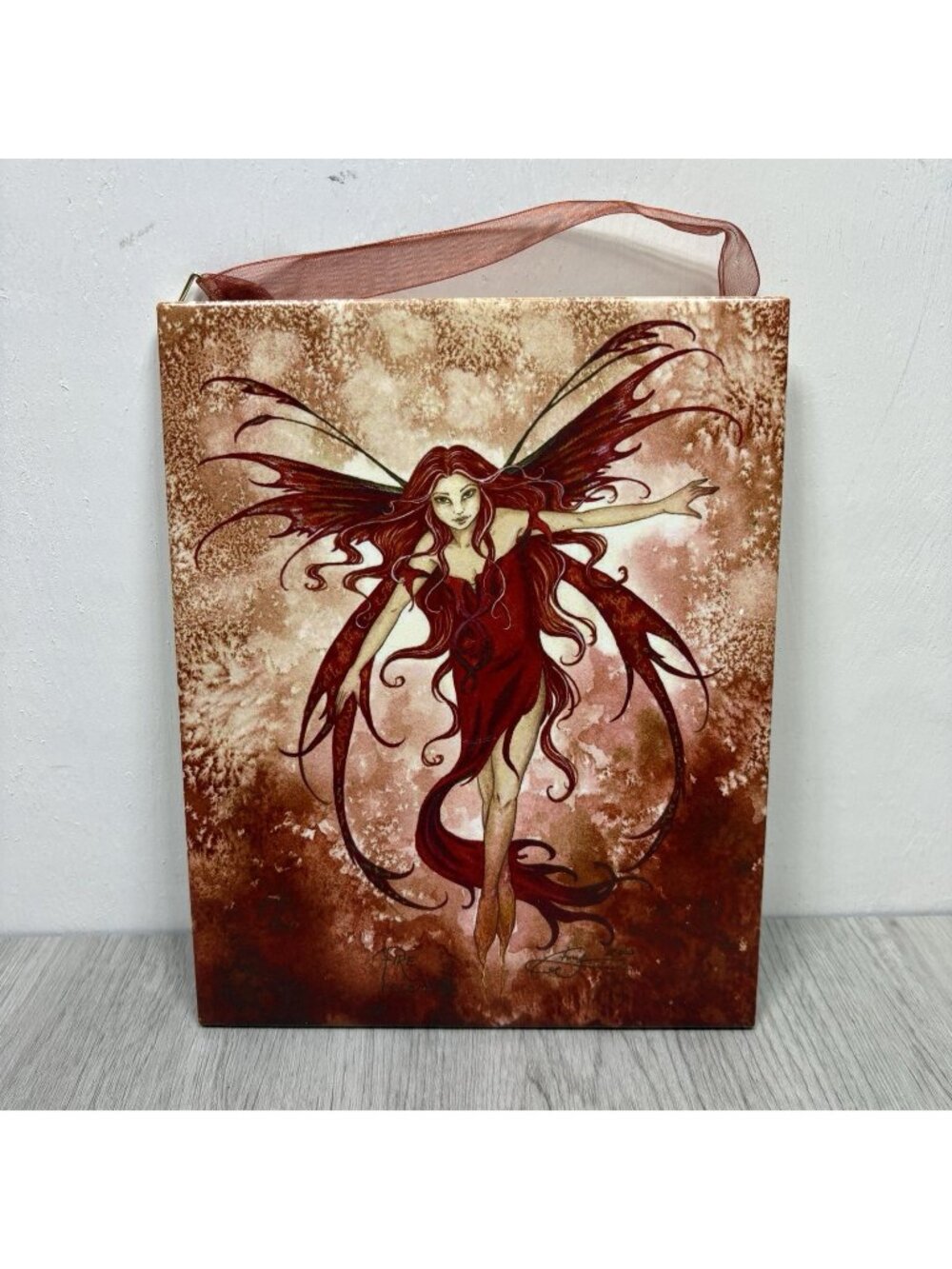 Fire Element Faery 2000 Tile Picture Home Decor Amy Brown 8"x10"